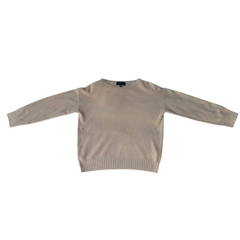 Nili Lotan Cashmere Boyfriend Sweater Size XS in Camel Boxy Fit